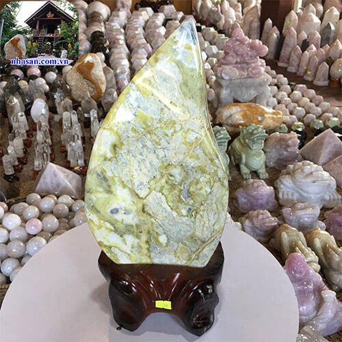 Trụ đá cẩm thạch xanh lá tự nhiên CT06-1