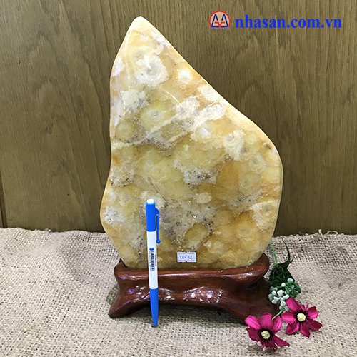 Trụ đá thạch anh bông vàng-TAV32.1
